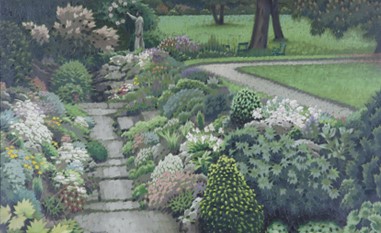 The rock garden, oil painting by Keith Henderson