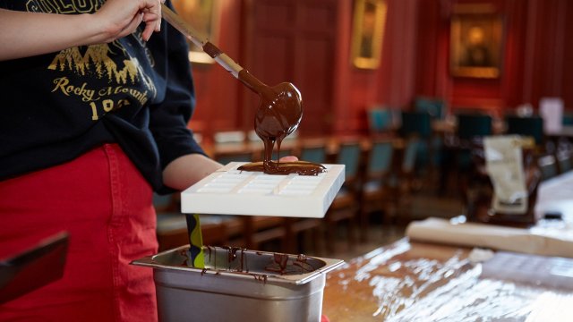 A Sidney chocolate-making workshop in action